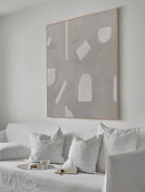 grey and white minimalist painting acrylic nordic minimalist art wall art for minimalist living room