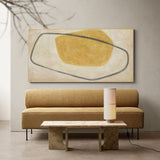 large beige and yellow minimalist art framed wall art minimalist minimalist wall art for bedroom