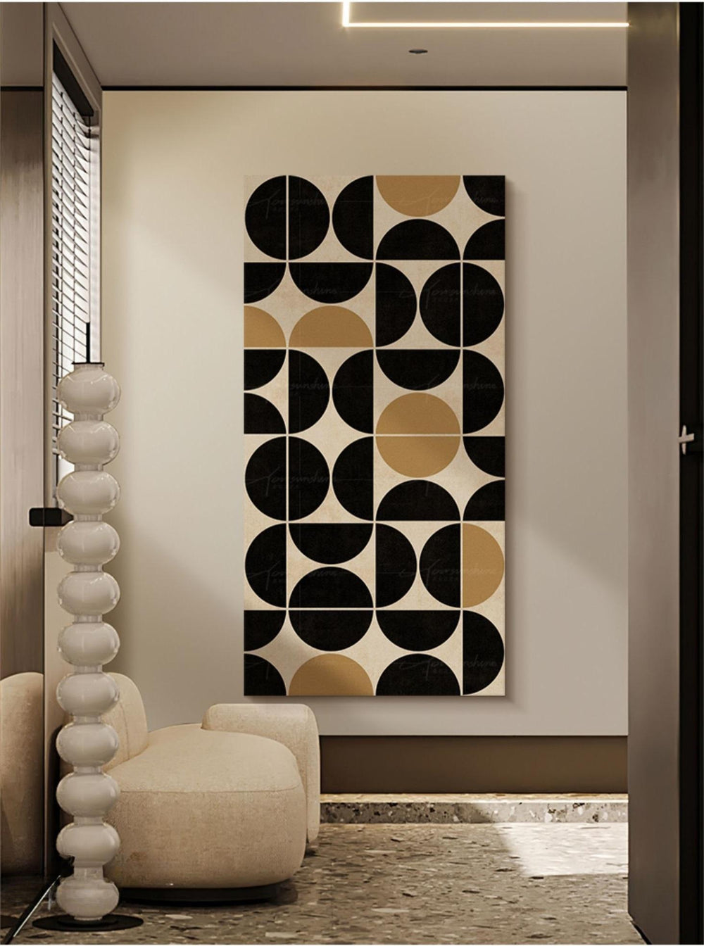 Oversized Geometric Minimalist Abstract Art Large Minimalist Wall Art ...