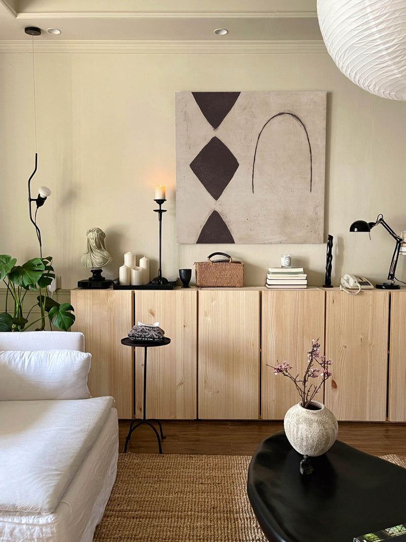 vintage minimalist art geometric minimalist abstract art for living room