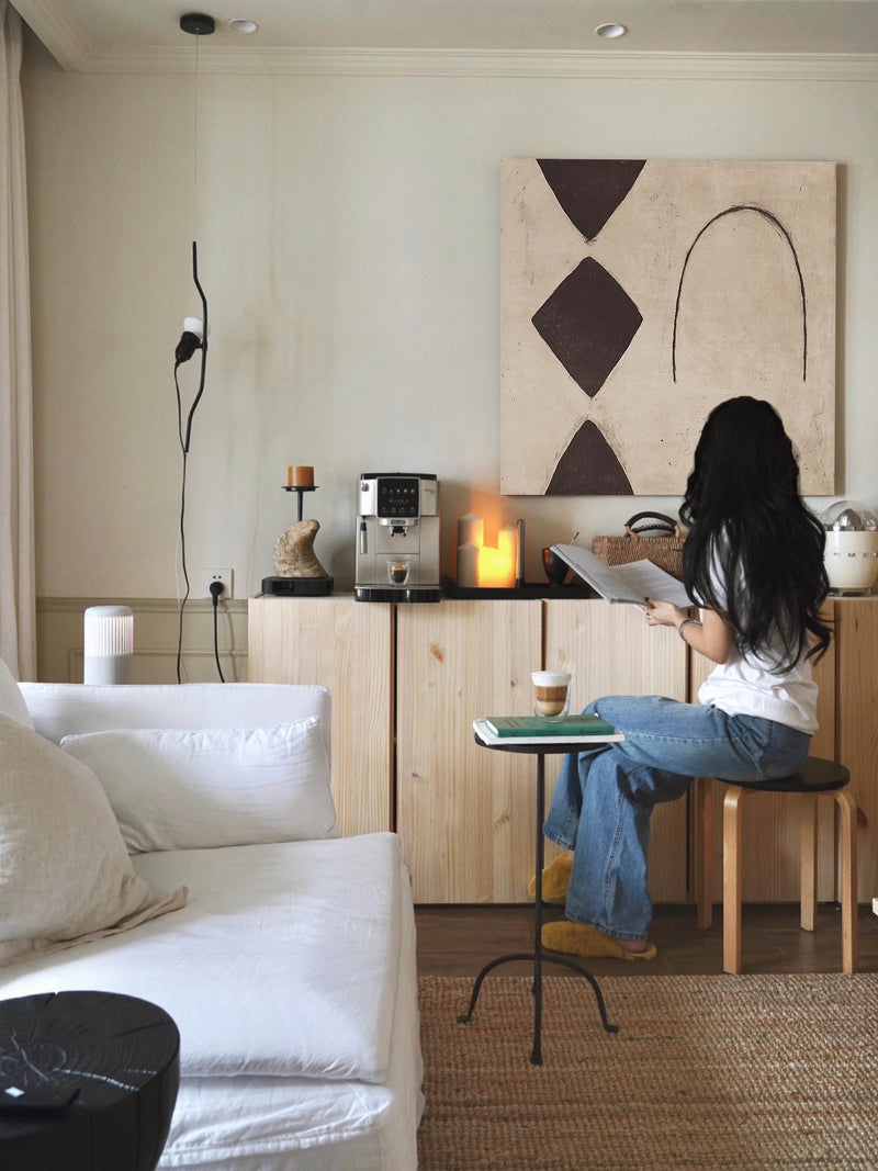 vintage minimalist art geometric minimalist abstract art for living room