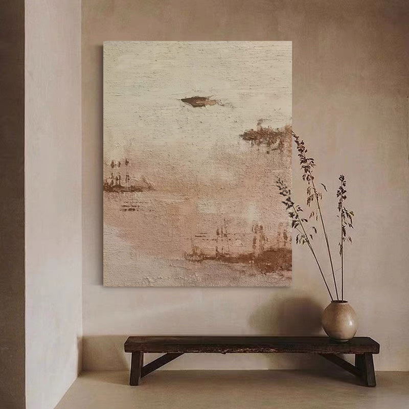 minimalist abstract landscape painting large minimal landscape art for living room