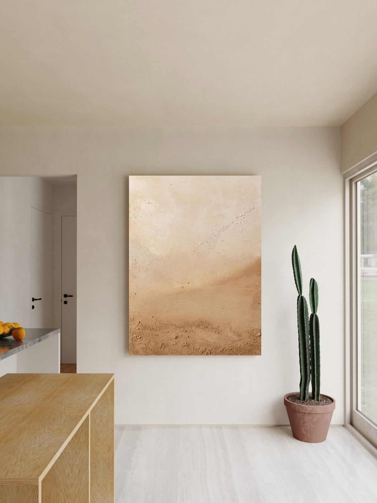 Textured Modern Abstract Minimalist Canvas Painting Acrylic For Living Room