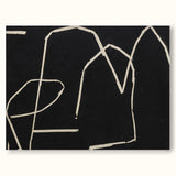 line art minimalist modern minimalist acrylic painting framed minimal wall decor