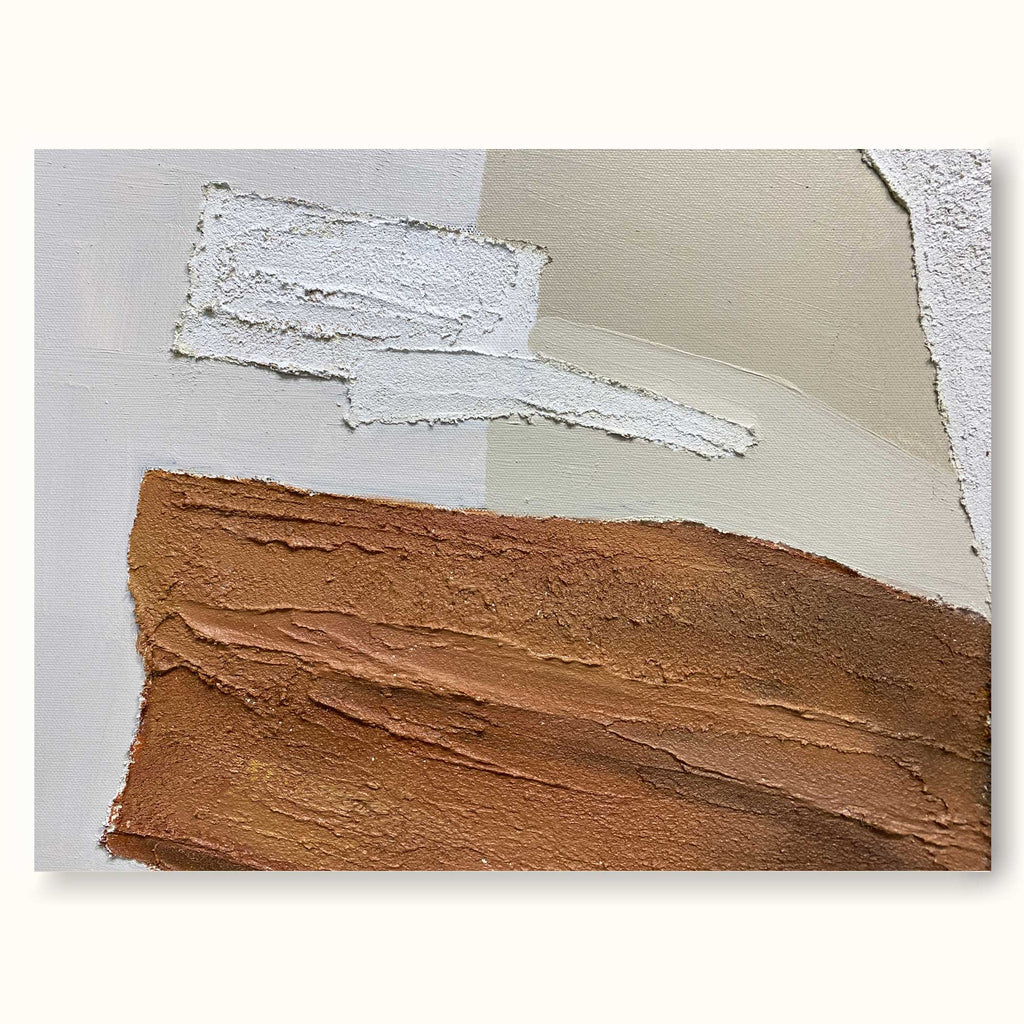 Simplistic Rt Brown Modern Minimalist Painting Oversized Minimalist Art Simplistic ...