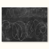 minimalist line painting black and white line art framed for living room decor