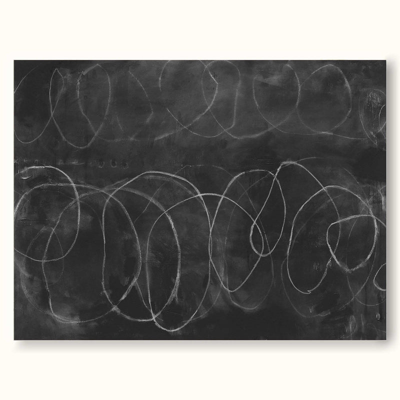 minimalist line painting black and white line art framed for living room decor