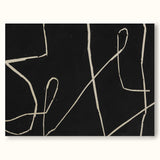 minimalist line canvas art simplistic paintings large abstract minimalist line painting