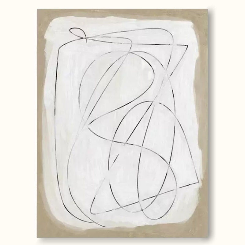 minimal line art painting minimalist acrylic painting framed japanese minimalist painting