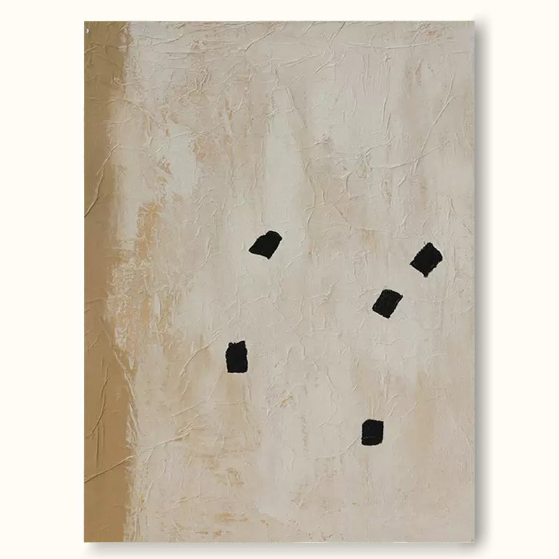 abstract minimal painting acrylic black and beige minimalist canvas art contemporary minimalist art