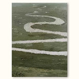 minimalist landscape acrylic painting green minimal landscape art minimalist art for living room