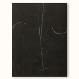 Black and white abstract minimalist line art Japanese minimalist painting contemporary minimalist art