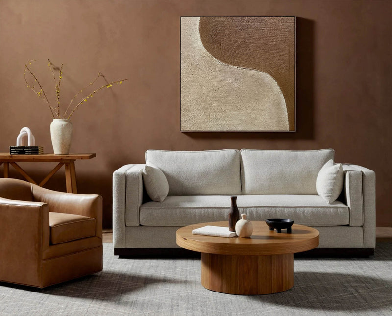 contemporary art minimalism brown canvas minimalist art Large framed minimalist wall art