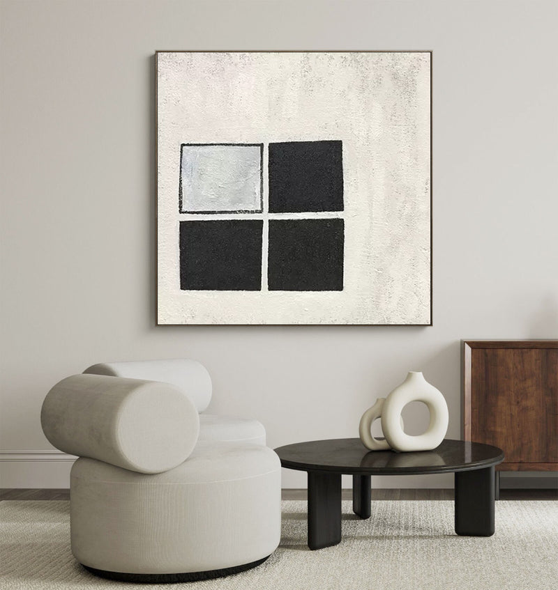 black and white minimalist geometric abstract wall art minimalist japanese art