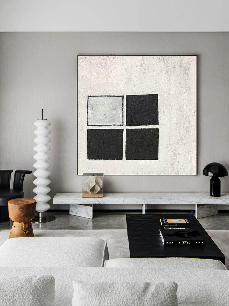 black and white minimalist geometric abstract wall art minimalist japanese art