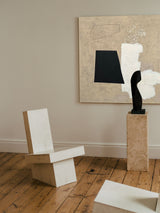 minimalist geometric abstract art contemporary minimalist painting on canvas black white beige