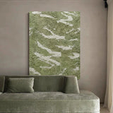 minimalist texture art green minimalist canvas painting large minimal art painting