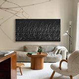 Extra large black and white modern minimal line art oversized contemporary minimalist art simplistic art