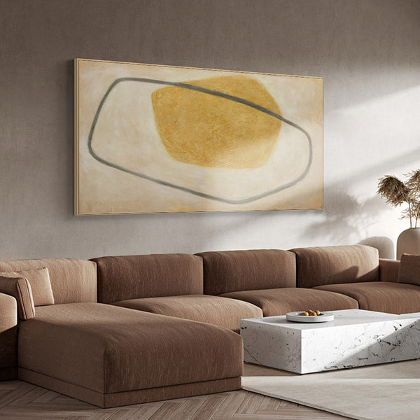 large beige and yellow minimalist art framed wall art minimalist minimalist wall art for bedroom