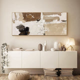Extra Large brown abstract minimalist art oversized minimal painting acrylic for livingroom