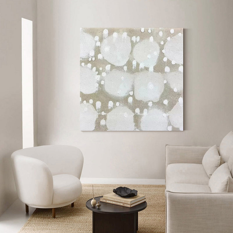 beige and white minimalism art painting framed modern minimalist abstract art for living room