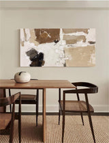 Extra Large brown abstract minimalist art oversized minimal painting acrylic for livingroom