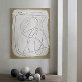 minimal line art painting minimalist acrylic painting framed japanese minimalist painting