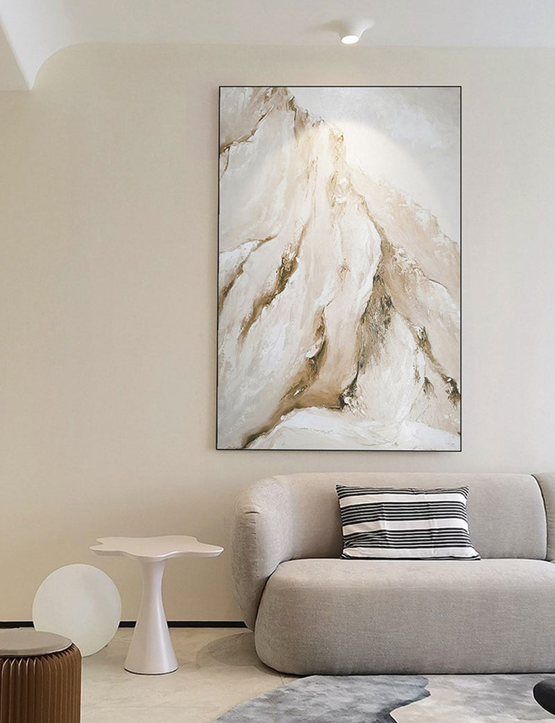 minimalist mountain painting acrylic modern minimalist abstract landscape painting for living room