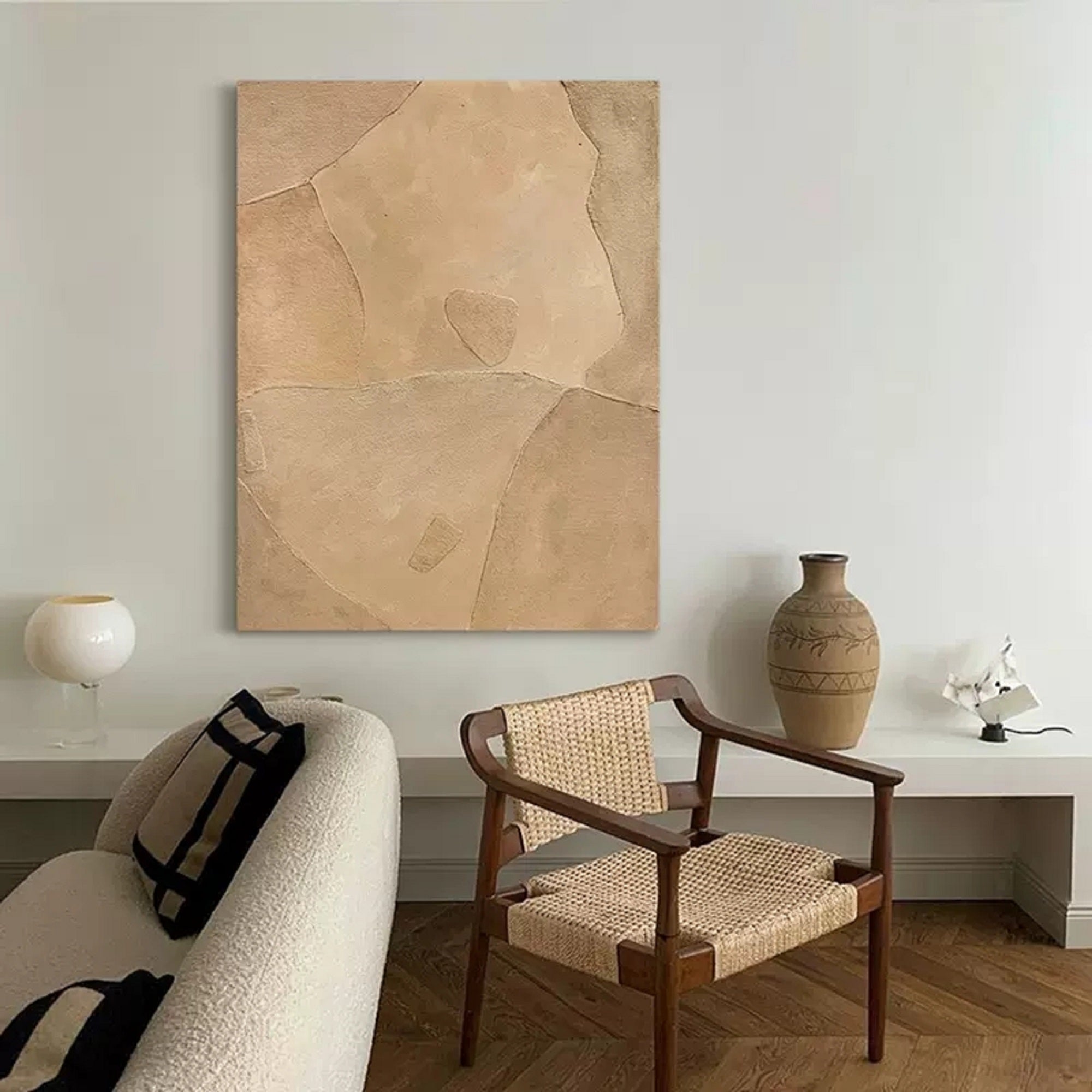 brown minimalist art framed japanese minimalist abstract painting minimal acrylic painting
