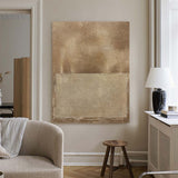 brown textured minimal art painting framed minimal art painting contemporary minimalist painting acrylic 