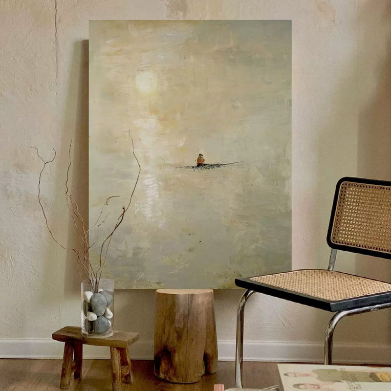 minimalist landscape acrylic painting minimalist landscape art for living room