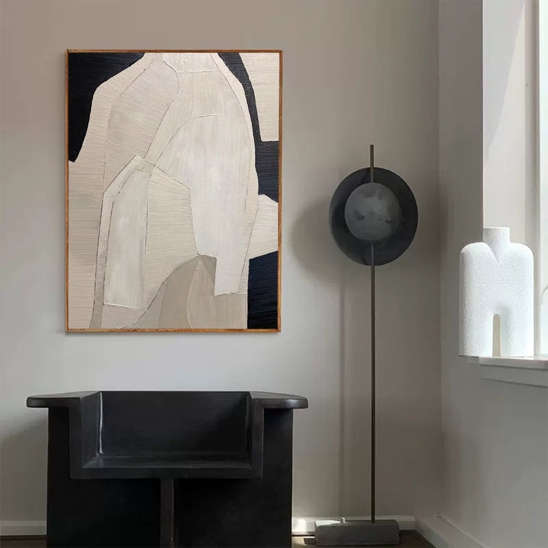 minimalist modern wall art black and gray minimalist painting on canvas minimalist wall decor