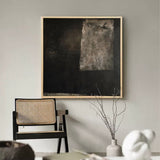 black minimalist art contemporary minimalist painting framed black minimalist wall art