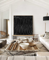 modern minimalist line art black and white minimalist painting contemporary minimalist art