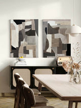 2P texture modern minimalist geometric art abstract minimal canvas painting