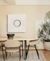 circle minimalist art minimalist black and white painting on canvas acrylic simplistic art