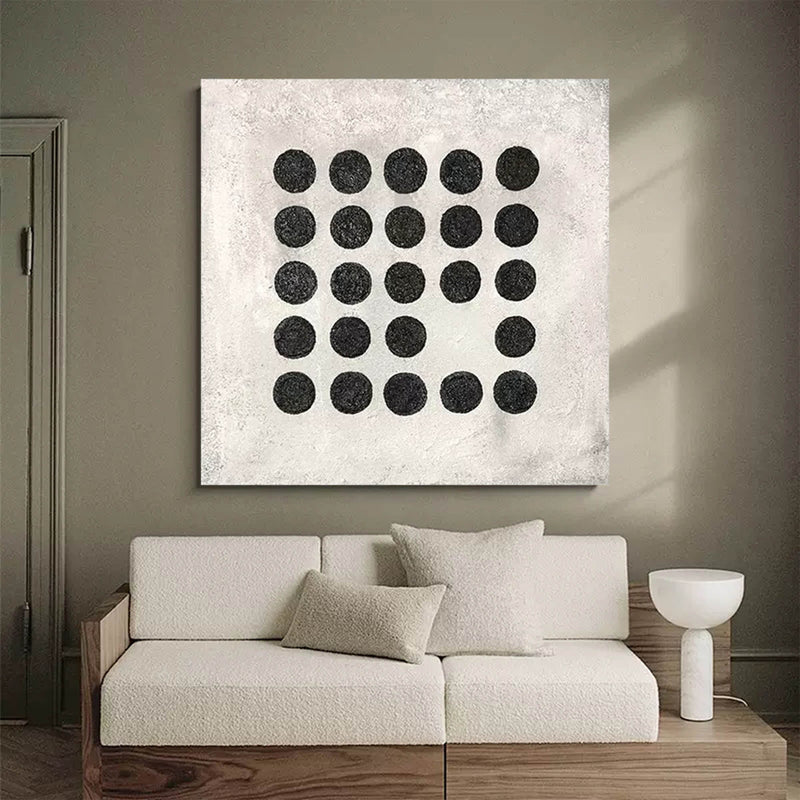 minimalist black and white abstract art modern minimalist painting for living room