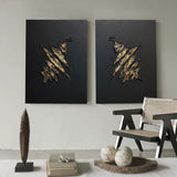 black and gold texture minimal art textured minimal canvas painting minimalist abstract painting