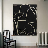 abstract minimalist line art minimalist line painting modern minimalist wall art