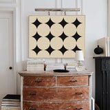beige and black minimalist canvas painting textured minimalist art for minimalist living room