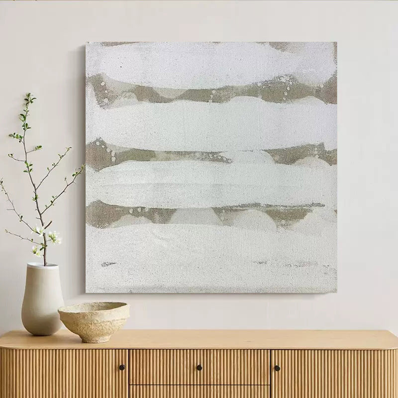large minimalist white painting modern minimalist wall art neutral minimalist art framed