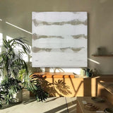 large minimalist white painting modern minimalist wall art neutral minimalist art framed