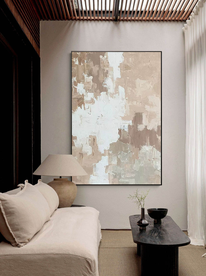Minimalist Textured Art Abstract Minimal Art Painting For Living Room Decor