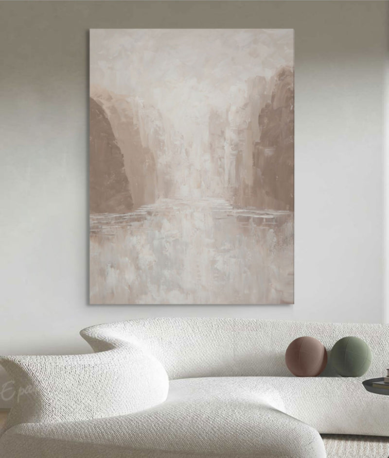 modern minimalist abstract landscape painting minimal landscape art acrylic for living room