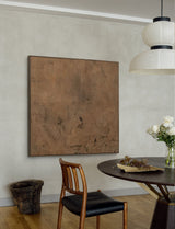 Brown Minimalist Abstract Art minimalist Japanese Painting Minimal Acrylic Painting