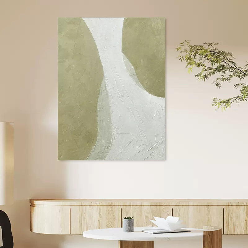 green modern minimalist painting acrylic large minimalist wall art framed large minimalist wall art