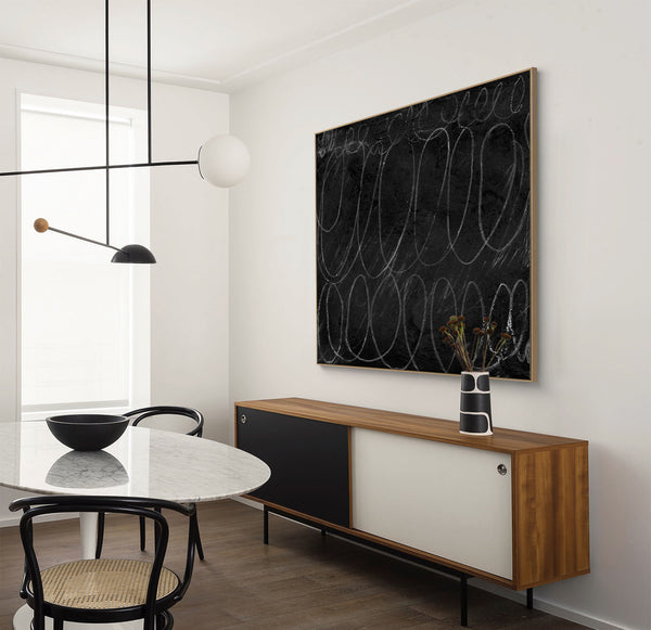modern minimalist line art black and white minimalist painting contemporary minimalist art