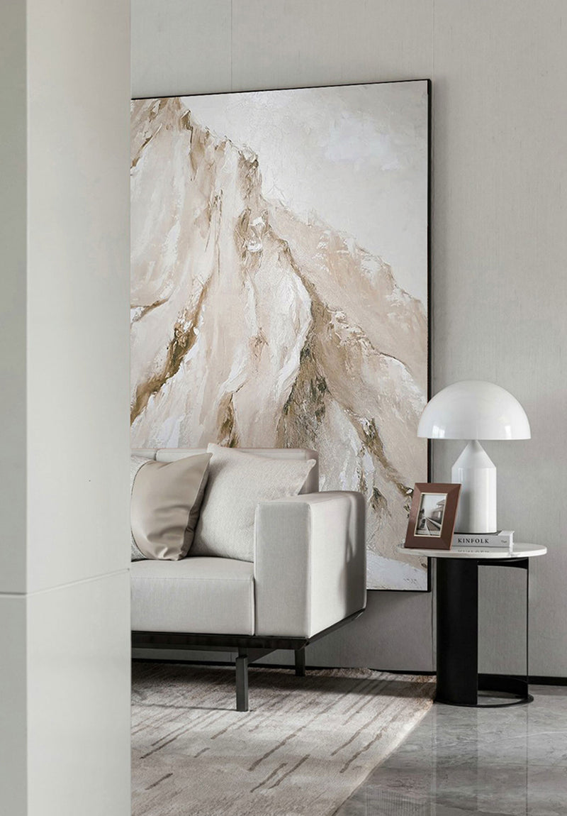 minimalist mountain painting acrylic modern minimalist abstract landscape painting for living room