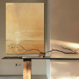 minimalist sunset acrylic painting minimalist artwork minimalist landscape art for living room