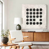 minimalist black and white abstract art modern minimalist painting for living room